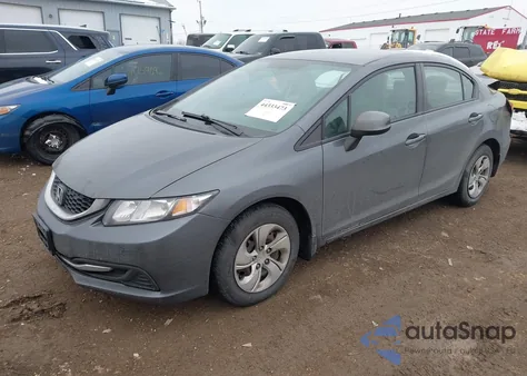 2013 Honda Civic Lx из США, поврежденный, VIN 19XFB2F50DE020104